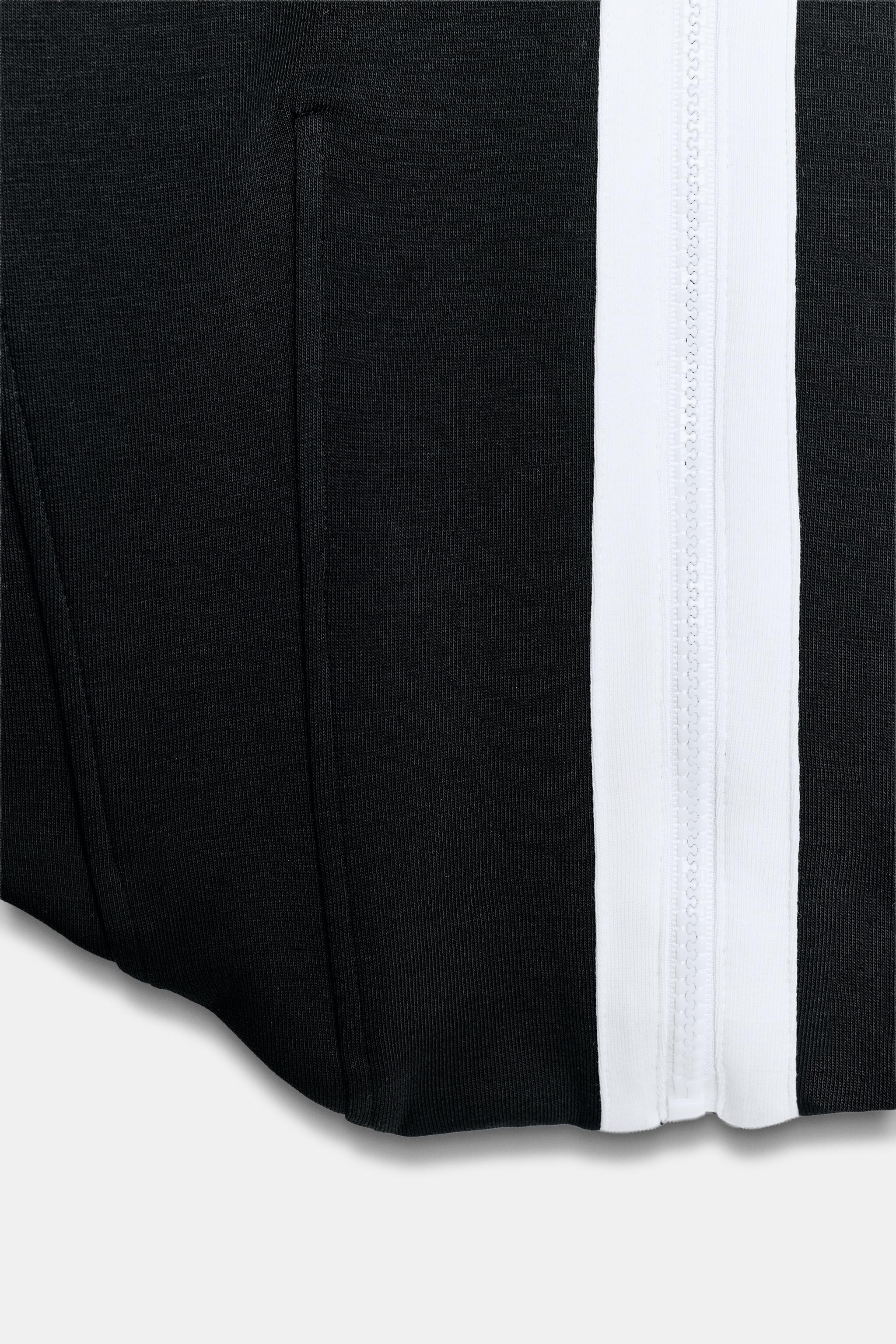 CONTRAST PIPING CORSET HEM JACKET